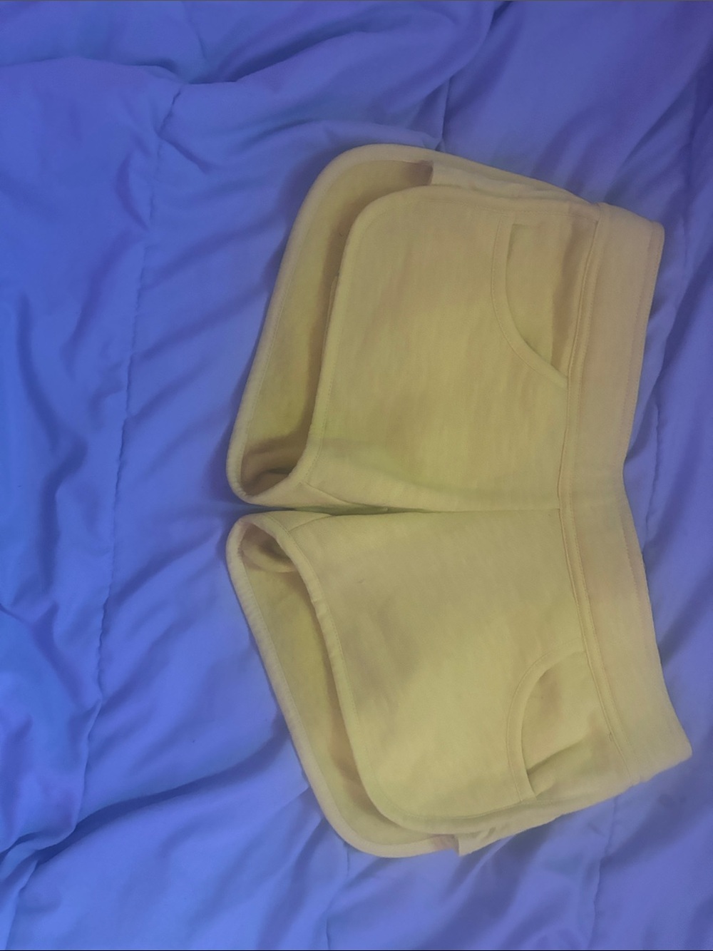 Girls' Yellow Knit Shorts